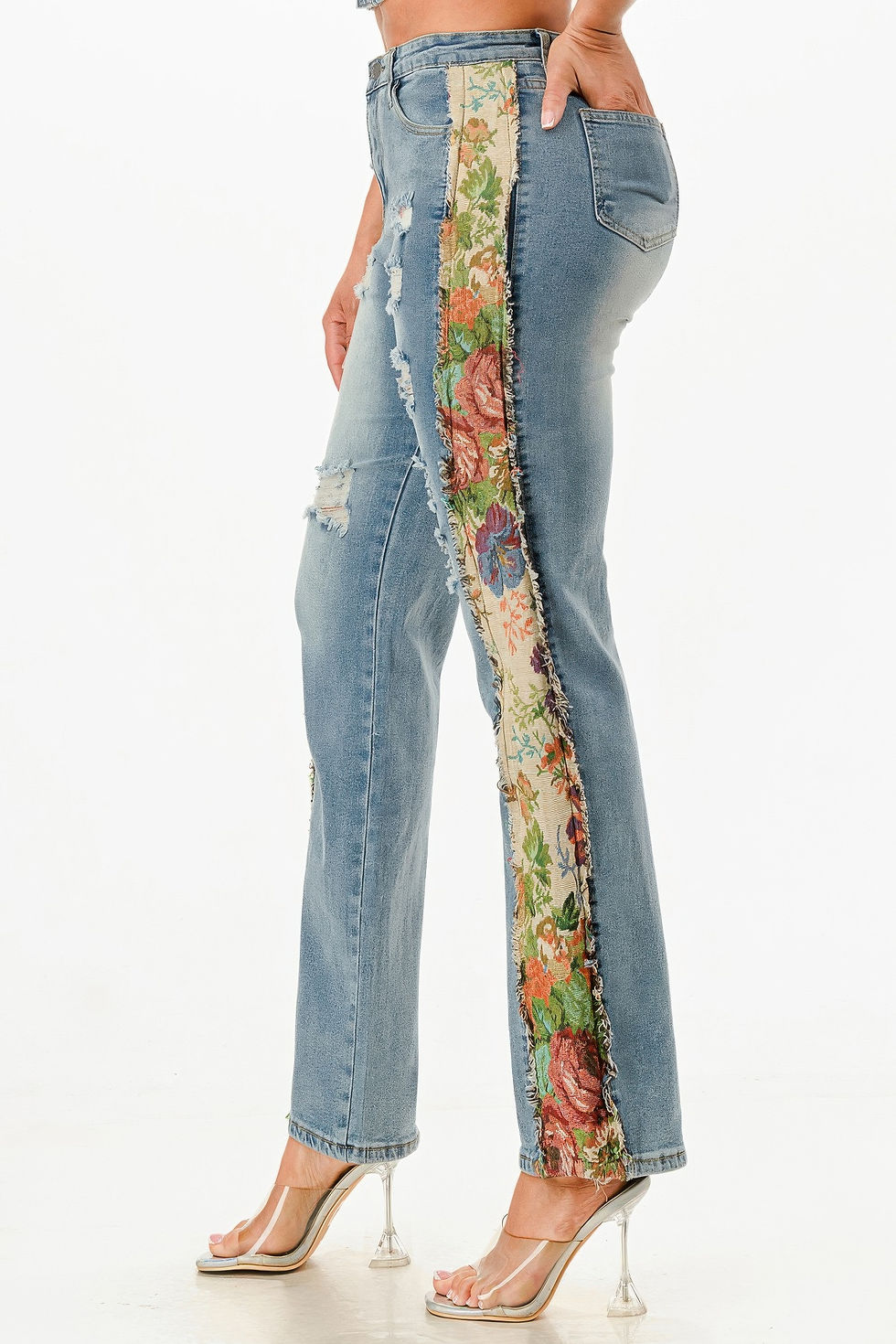 Thumbnail: Tapestry Contrast Denim Set         