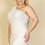 Thumbnail: Curvy White One Shoulder Bodycon Mini Dress