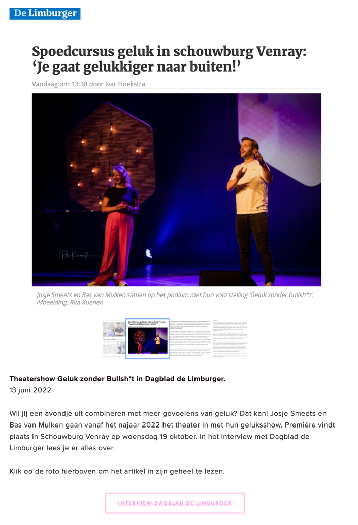 #schouwburgvenray
#presentatieavond
#nieuwtheaterseizoen
#josjesmeets
#basvanmulken
#spoedcursusgeluk