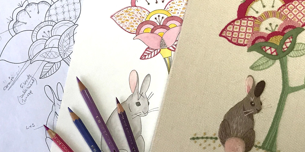 RSN - Designing for Embroidery - Jacobean Crewelwork