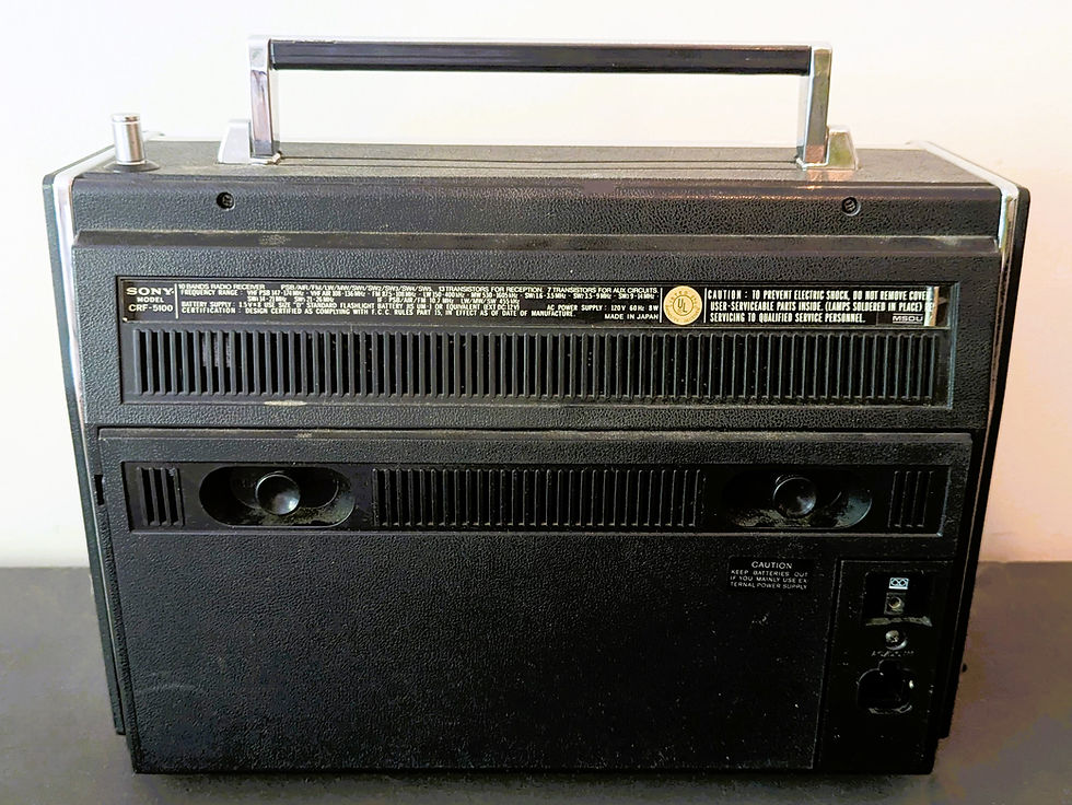 Miniatura: Vintage 1975 SONY Earth Orbiter CRF-5100 10-band SHORTWAVE Radio