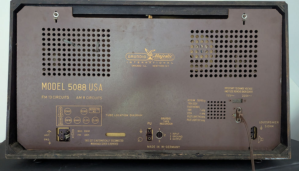 Thumbnail: 1957 Grundig-Majestic Model 5088 German Tube Radio - Export Model