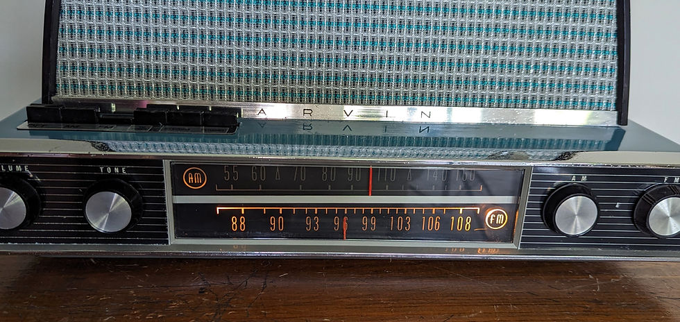 Miniatura: Space Age Arvin 1959 Model 3586 AM/FM Tube Radio
