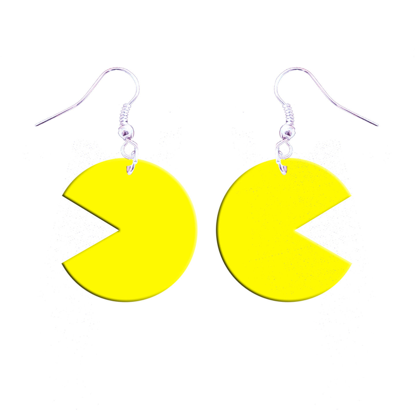 Yellow Pacman Earrings