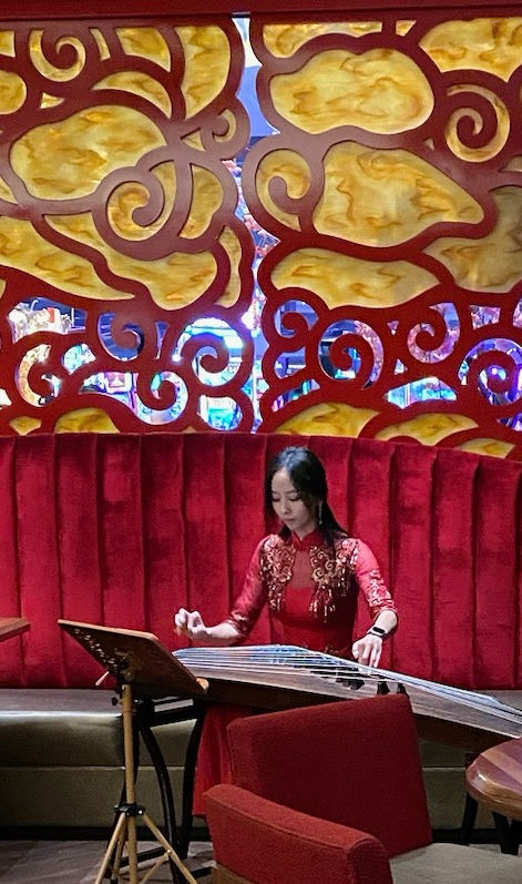 Annie Zhou performing Guzheng at Yaamava Casino Private Event