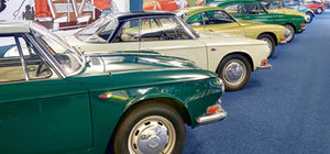 Reihe klassischer Volkswagen-Automobile in der PS.SPEICHER Sammlung Automobil