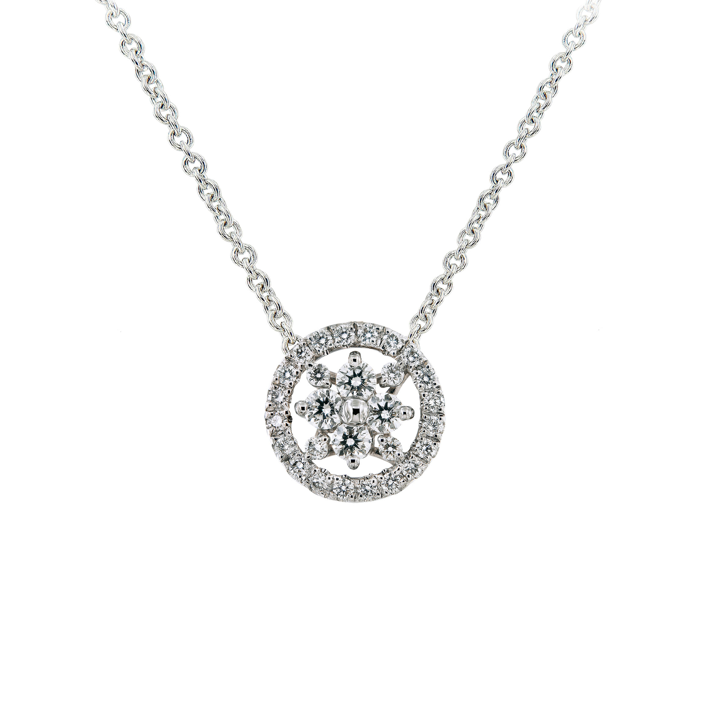 In Europe with Love Diamond Necklace