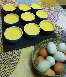 made from eggs from our hens