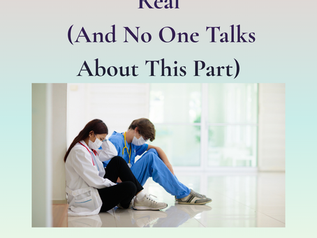 A Veterinarian and Veterinary Nurse Exhausted after a difficult shift.  Veterinary Burnout.