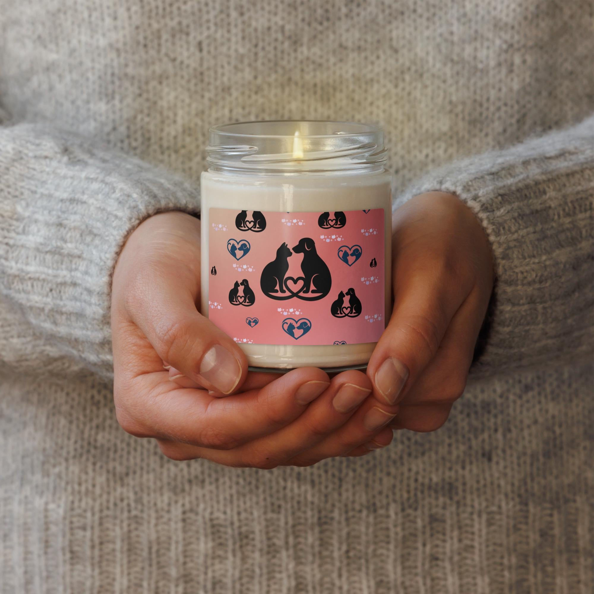 Soy Candle Pet Lover Home Gift & Calming Ritual Decor