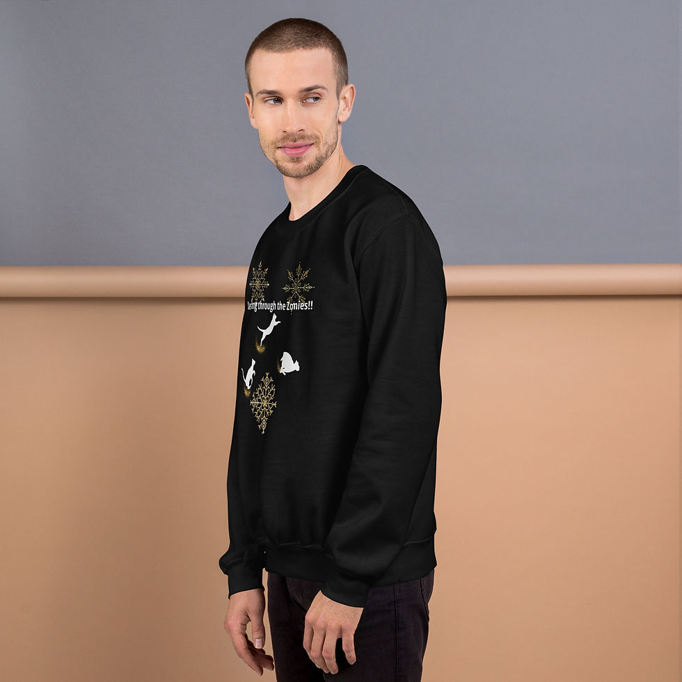 Thumbnail: Adult Cat Christmas Sweatshirt • Holiday Cat Lover Sweater | Paradise Pawsome