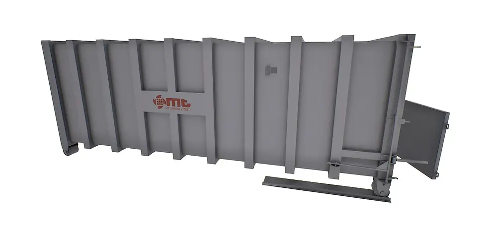 Solid waste containers offer a reliable and effective solution for industrial waste management and commercial waste storage. MT Makina solid waste containers are ideal for the collection, transportation and temporary storage of different types of waste such as chemical waste, garbage, municipal waste, paper and cardboard waste, medical waste, packaging waste in industrial facilities, factories, hospitals and commercial areas. Our solid waste containers, manufactured from high-strength steel and fire-resistant, are designed to provide environmental sustainability, zero waste management and operational efficiency.