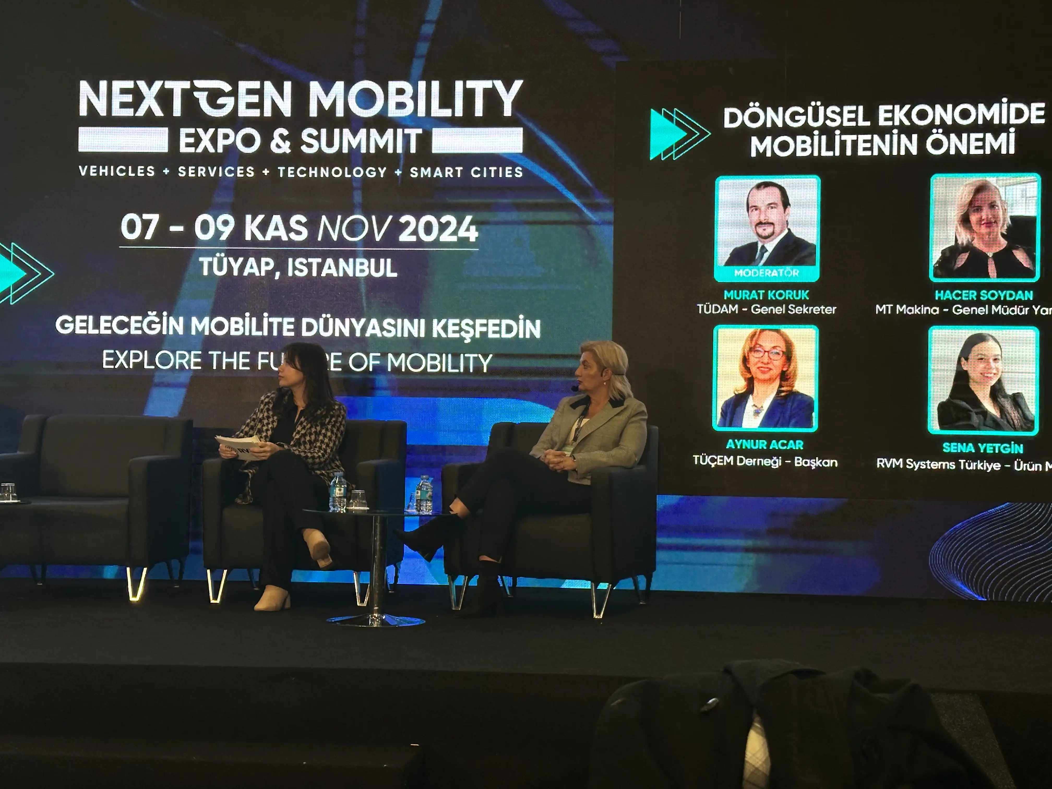 Deputy General Manager Hacer Soydan, in her speech at the session titled The Importance of Mobility in the Circular Economy, emphasized the effects of mobility in industrial and production processes. Stating that logistics operations should be integrated with sustainability goals, especially in industrial production facilities, Soydan drew attention to the following issues: