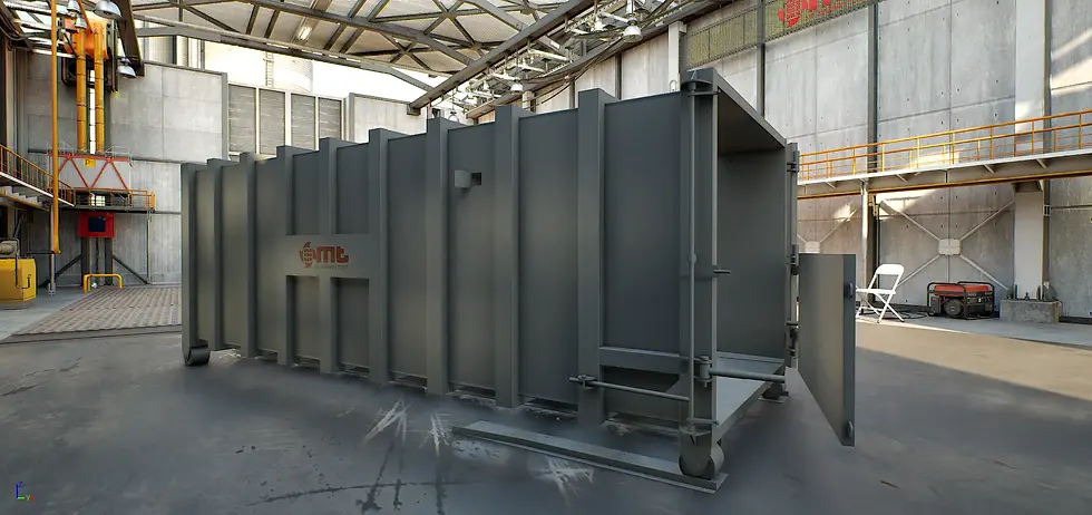 Solid waste containers offer a reliable and effective solution for industrial waste management and commercial waste storage. MT Makina solid waste containers are ideal for the collection, transportation and temporary storage of different types of waste such as chemical waste, garbage, municipal waste, paper and cardboard waste, medical waste, packaging waste in industrial facilities, factories, hospitals and commercial areas. Our solid waste containers, manufactured from high-strength steel and fire-resistant, are designed to provide environmental sustainability, zero waste management and operational efficiency.