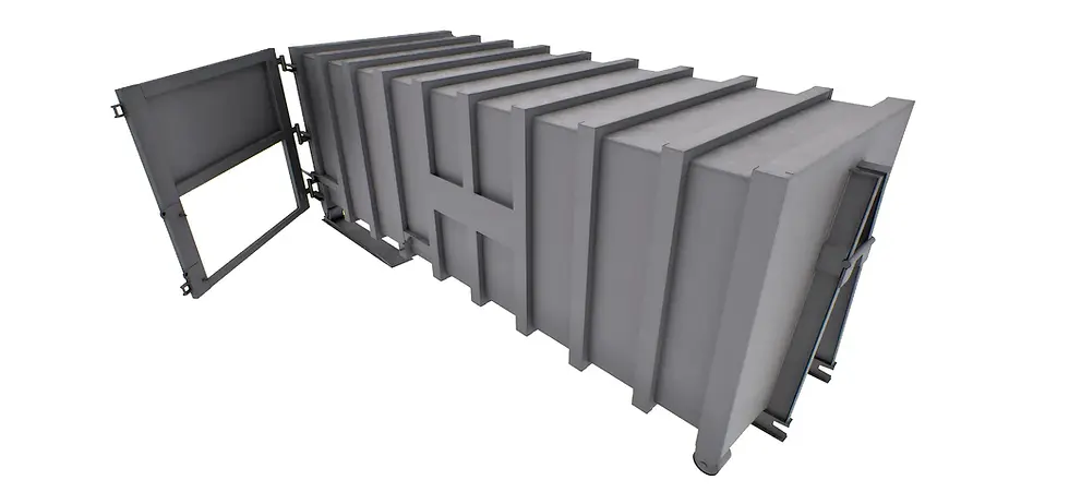Solid waste containers offer a reliable and effective solution for industrial waste management and commercial waste storage. MT Makina solid waste containers are ideal for the collection, transportation and temporary storage of different types of waste such as chemical waste, garbage, municipal waste, paper and cardboard waste, medical waste, packaging waste in industrial facilities, factories, hospitals and commercial areas. Our solid waste containers, manufactured from high-strength steel and fire-resistant, are designed to provide environmental sustainability, zero waste management and operational efficiency.