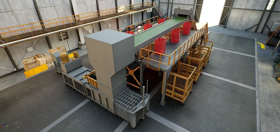packaging waste sorting plant
