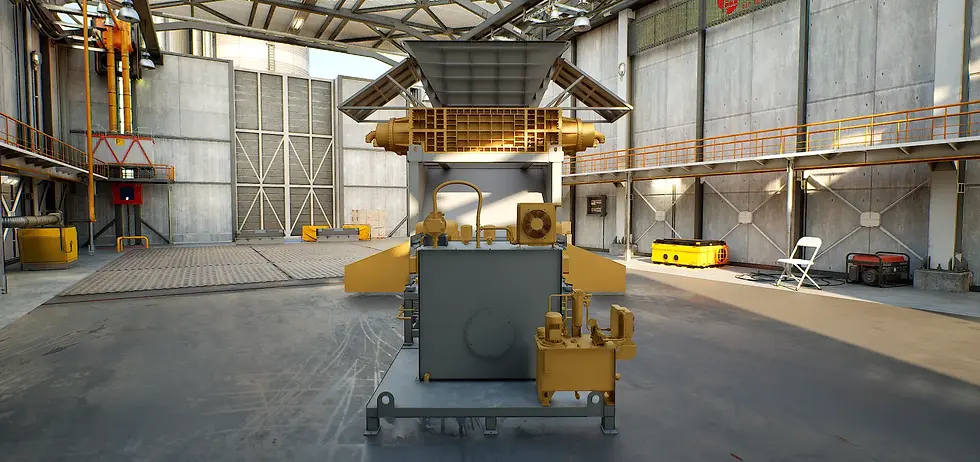scrap metal shredder machine