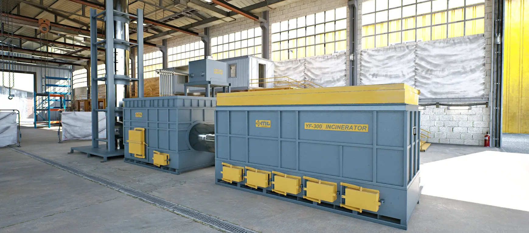 YF-300C Çöp Yakma Fırını, yüksek sıcaklıkta kontrollü yanma teknolojisiyle evsel ve endüstriyel atıkları güvenle imha eder. Tehlikeli kalıntıları tamamen ortadan kaldırarak çevreye zarar vermeden etkili bertaraf sağlar.