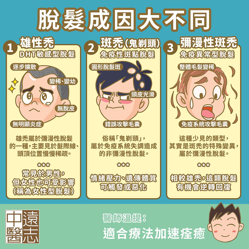 中醫解構三大脫髮成因:腎虛、血虛、壓力是關鍵