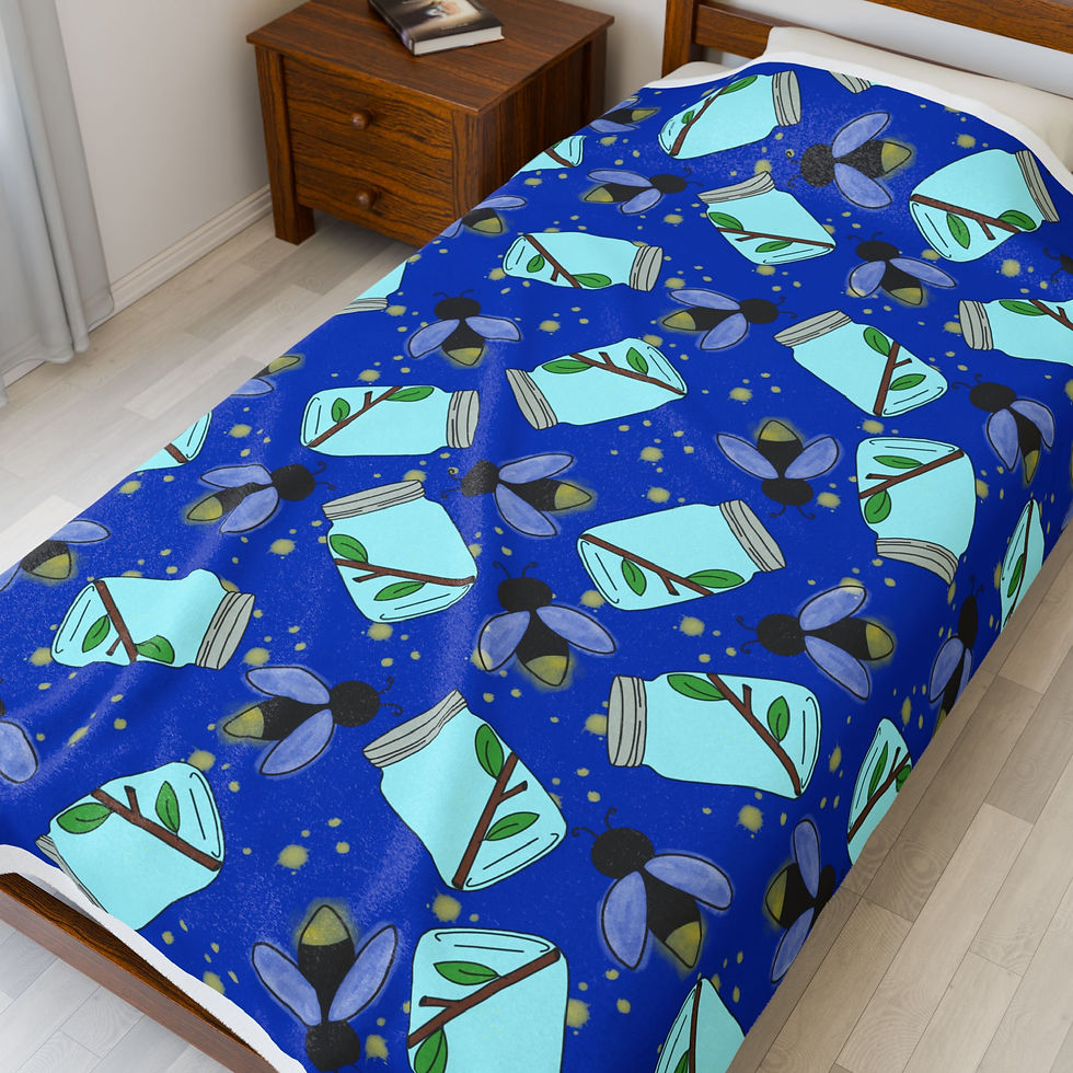 Thumbnail: Plush Blanket - Firefly Design