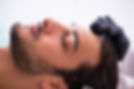 Man getting a hair transplant