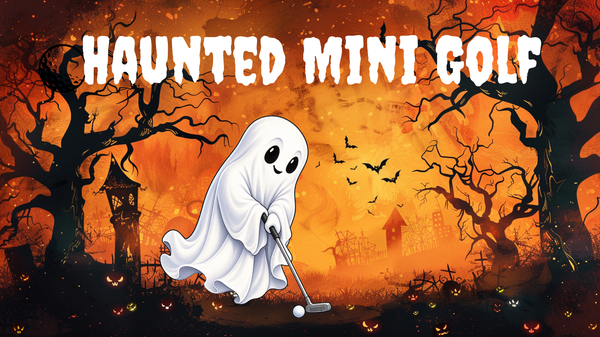 Haunted Mini Golf at The Range event artwork