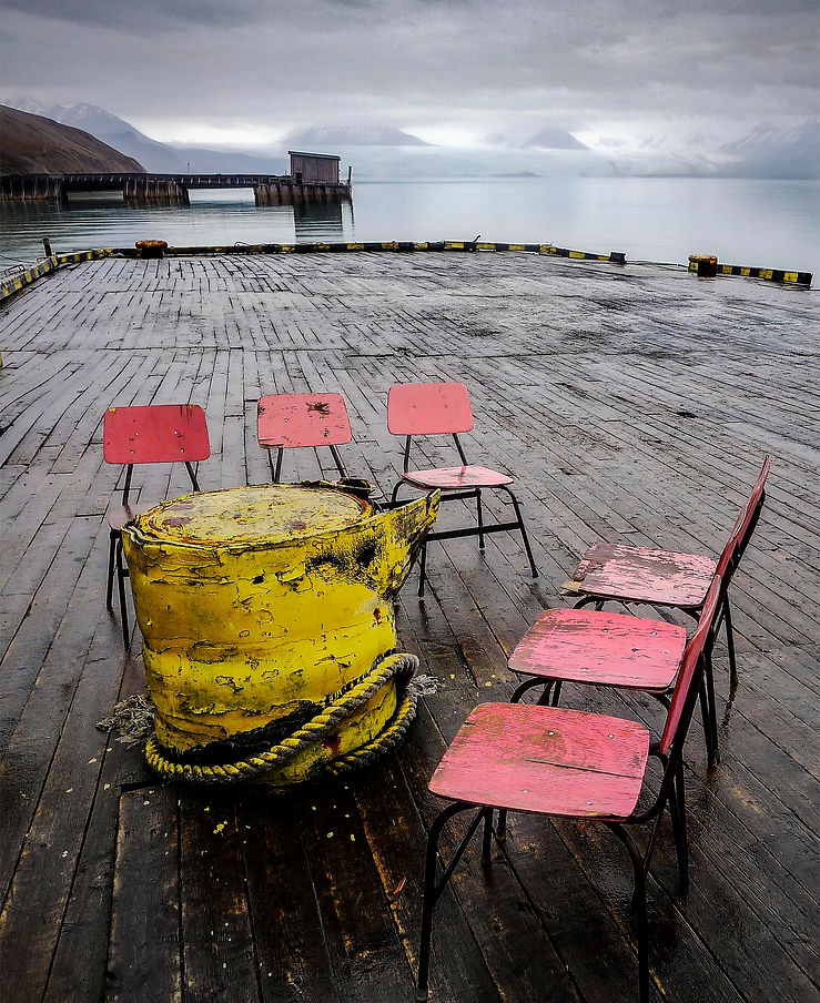 school chairs, Pyramiden, Svalbard