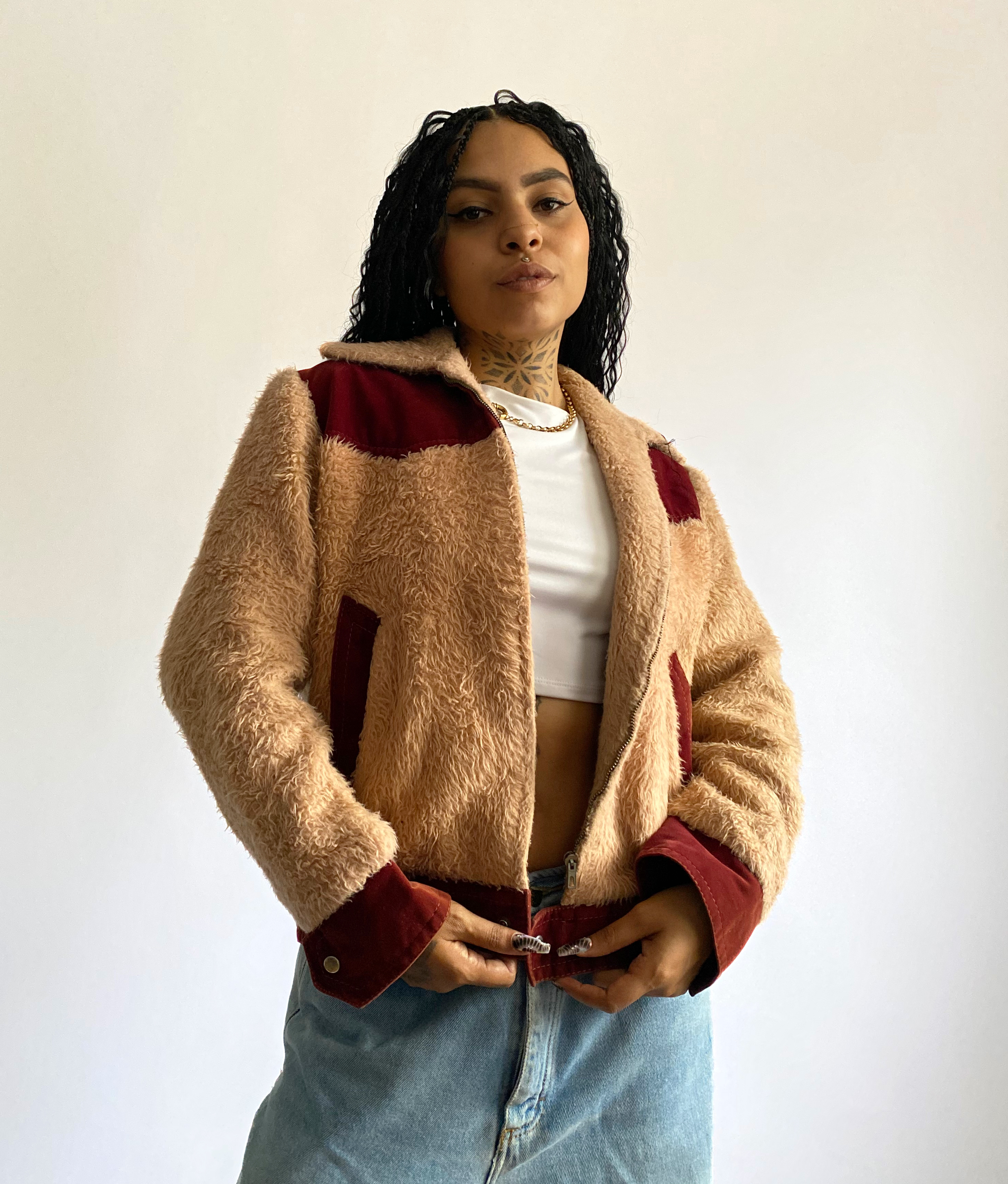 Jaqueta Sherpa Vintage