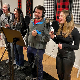 Corporate Group at Team Building Event, Recording a Song in Nashville