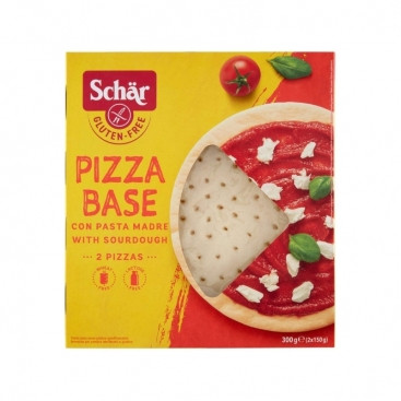 Tradicional base de pizza italiana sin gluten