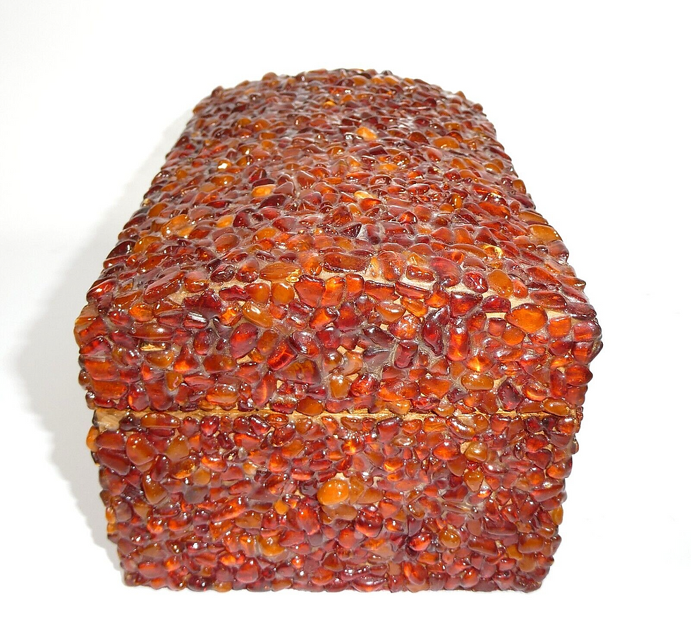 Miniaturbild: Königsberg Bernstein Schatulle ca. 1900