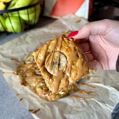 Baked Biscoff & Banana Oat Bars