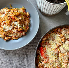 One Pan Chicken Caribbean Rice Bowl