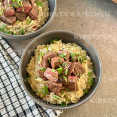 Creamy Steak & Parmesan Orzo