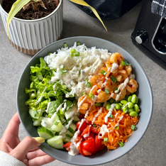 Sweet Chilli Prawn Rice Bowl