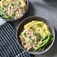 Creamy Peppercorn Chicken & Mash