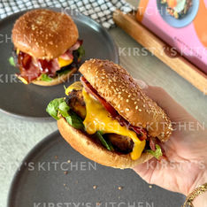 Honey BBQ Chicken & Bacon Burger