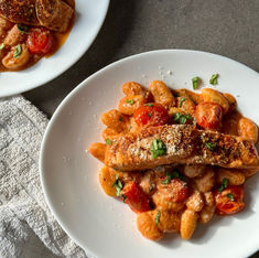 One Pan Creamy Salmon Gnocchi