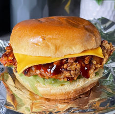 Crispy BBQ Chicken Burger