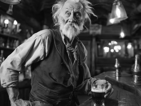 "Dirty old drunk drives college kid back to living in his mom's basement" (Miskatonic Press, Vol. 5)