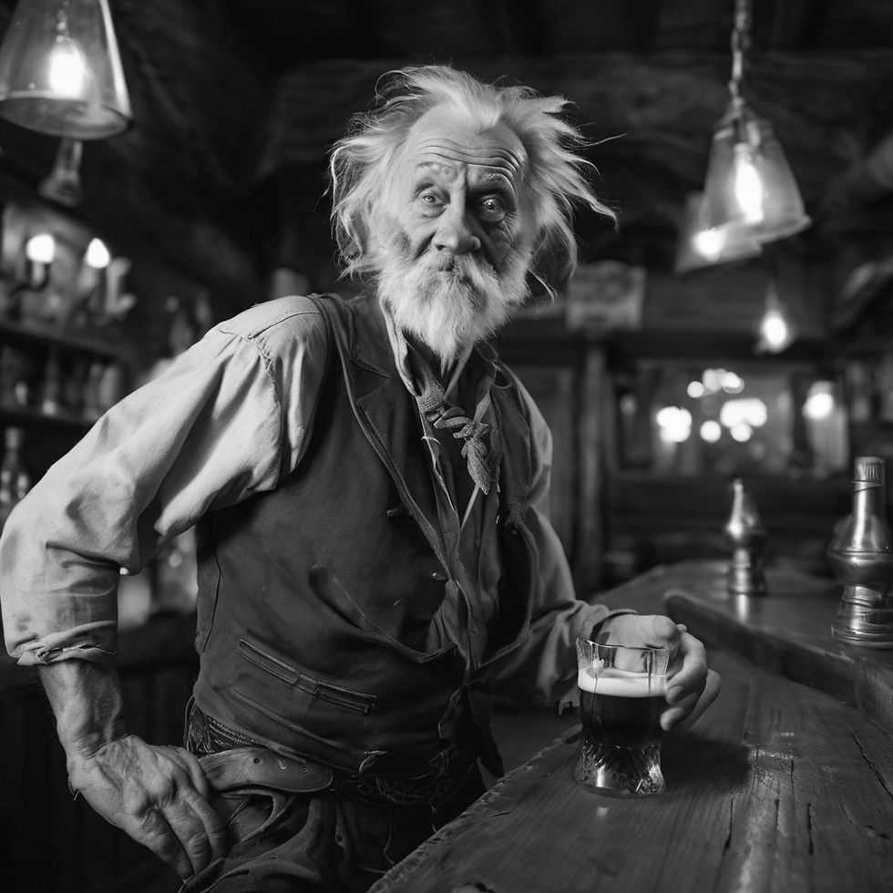 "Dirty old drunk drives college kid back to living in his mom's basement" (Miskatonic Press, Vol. 5)