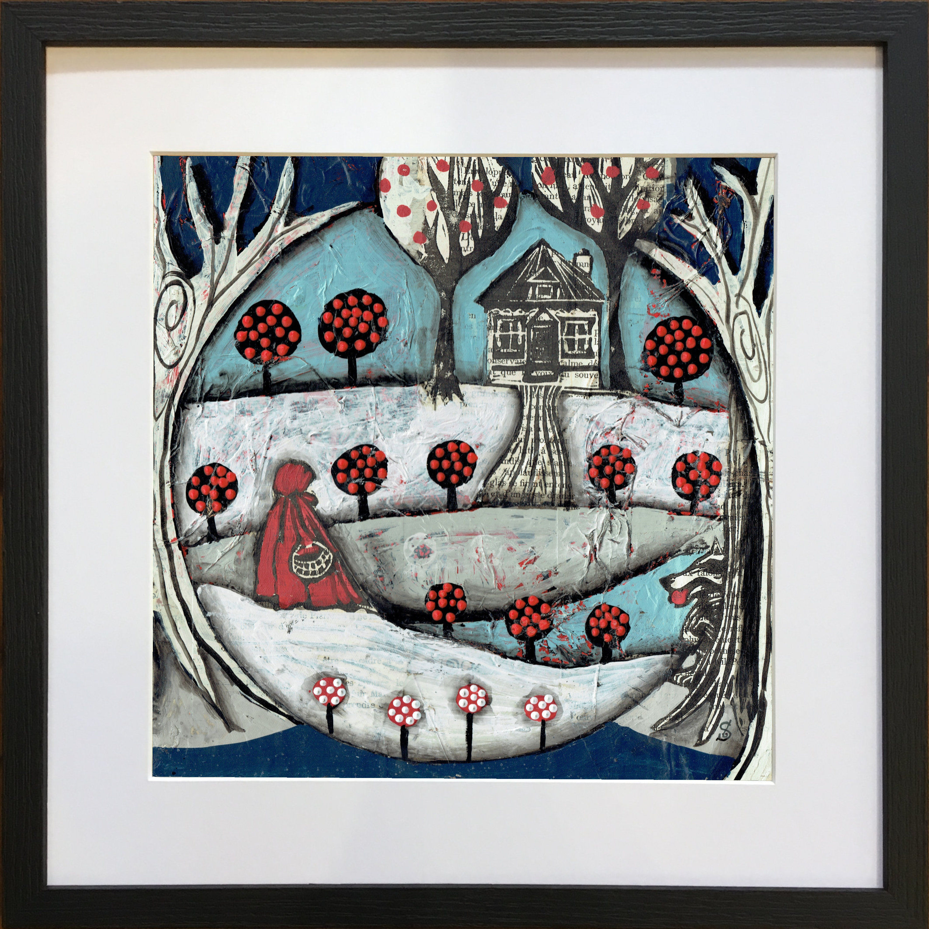 Crystal Ball Little Red Riding Hood - Unframed