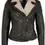 Thumbnail: Cozy Mauritius Jenja Leather Jacket - Shearling collar for unbeatable comfort in cold weather.