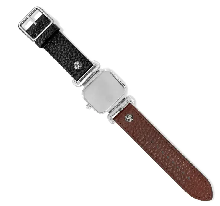 Thumbnail: Brighton Montecito Reversible Watch - Versatile genuine leather band, reversible design.