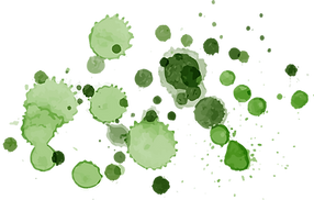 green paint splatter