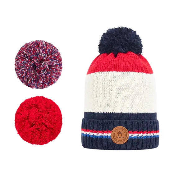 Miniature : Bonnet à pompons interchangeables