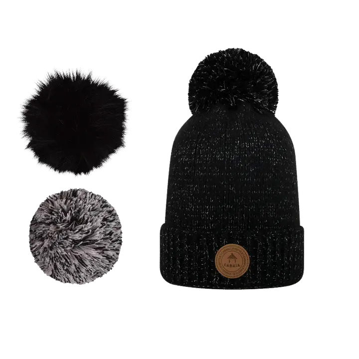 Miniature : Bonnet à pompons interchangeables