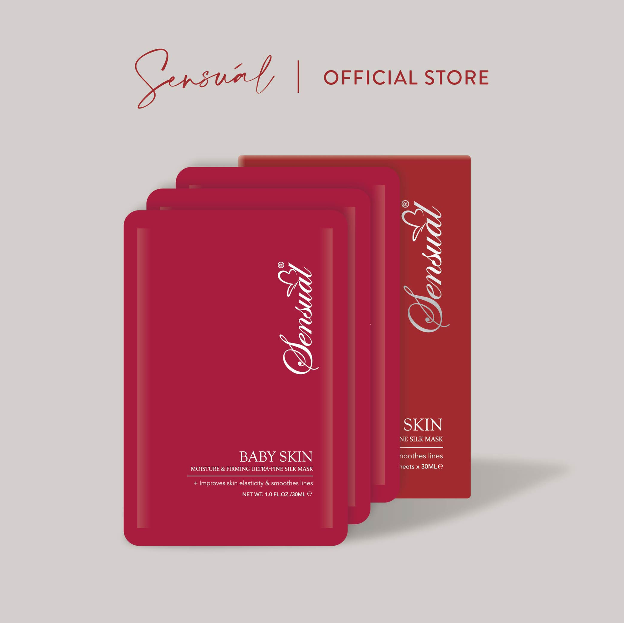 Baby Skin Mask Baby肌胶原蛋白蚕丝面膜 *3 PIECES