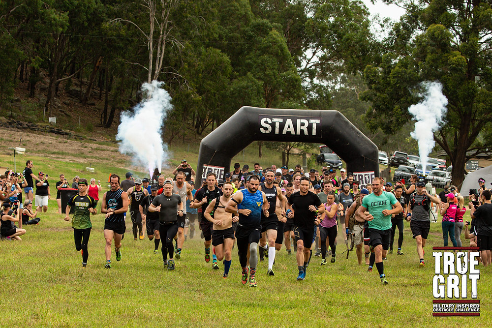 Start line of True Grit Enduro 24 hour