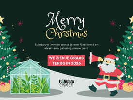 De feestdagen zijn een mooi moment om even terug te kijken, naar wat er afgelopen jaar allemaal gebeurd is in de Tuinbouw van Emmen.